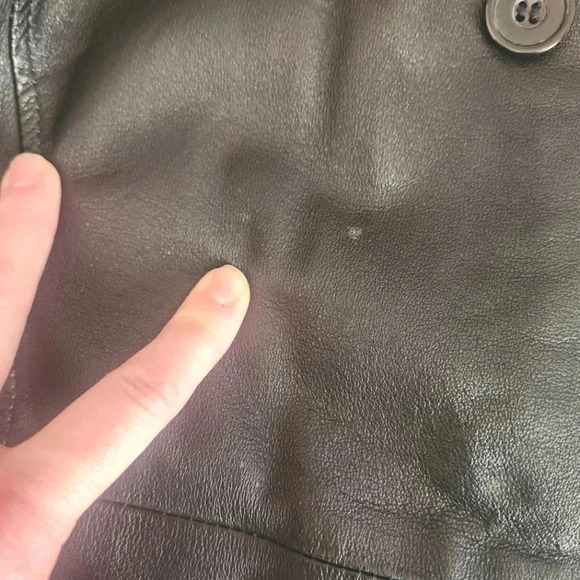 EUC KC Collections Leather Jacket, Size M - Picture 3 of 14